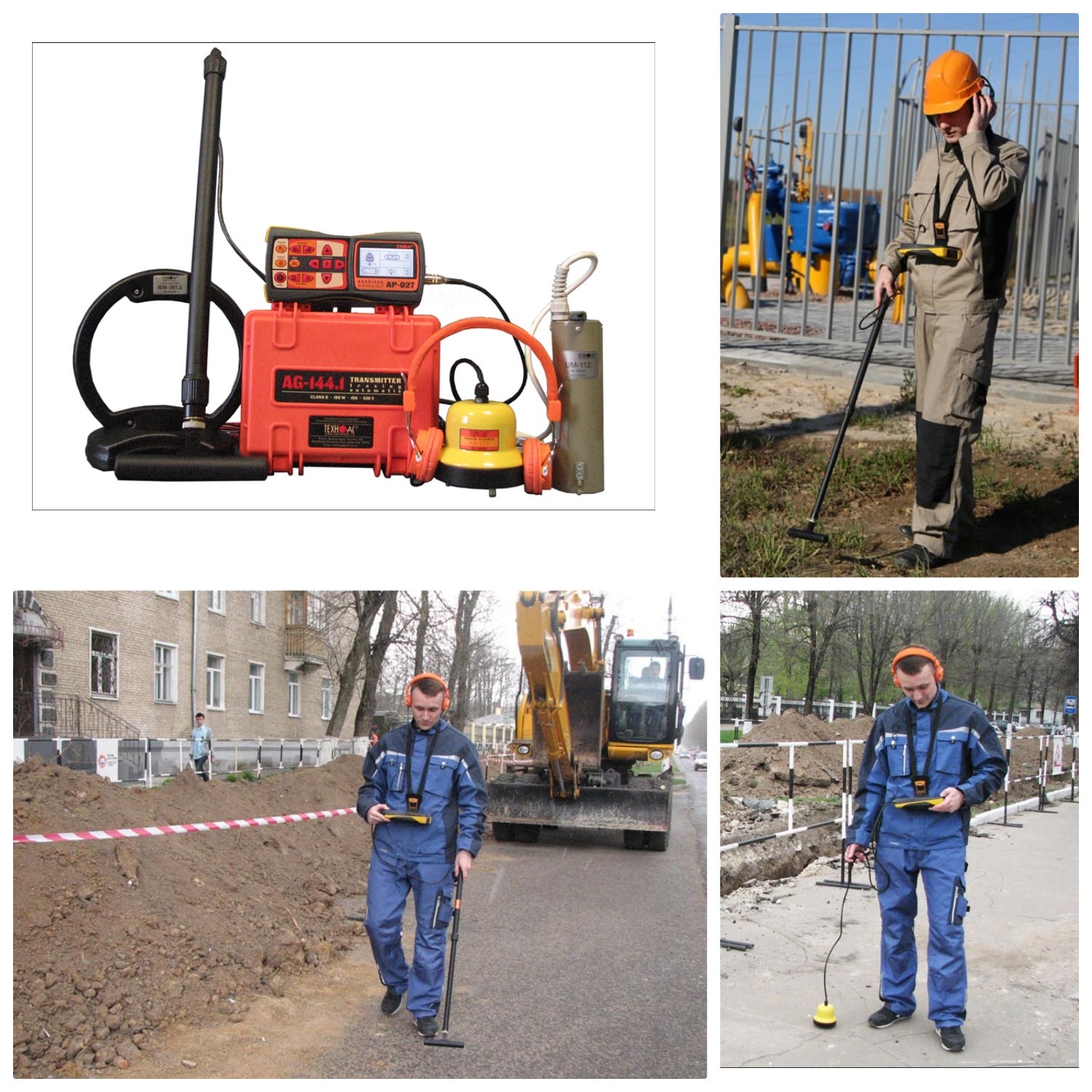 Success TPT 522 Water Leak Locator Cable and Pipe Locator 3 in 1 collage